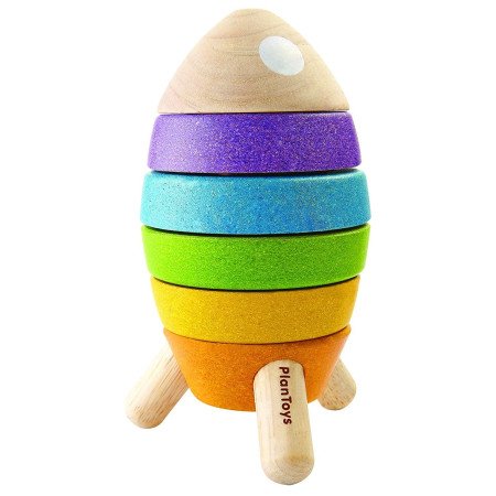 COHETE APILABLE MADERA PLAN TOYS