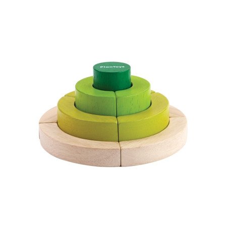 BLOQUES CURVADOS MADERA PLAN TOYS