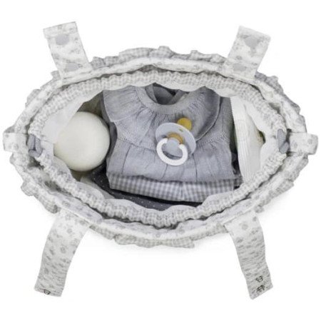 BOLSA LITTLE BLOOM FLOWERS GREY PASITO A PASITO