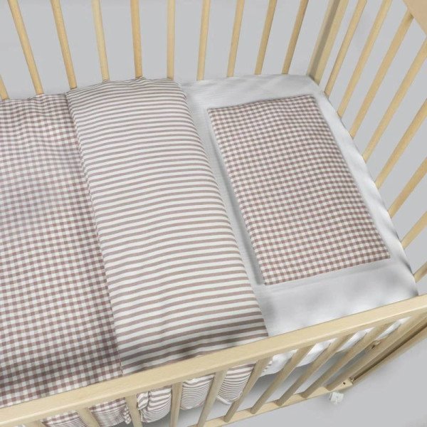 EDREDÓN NORD., BAJERA Y ALMOHADA PRALINÉ CUNA 120X60 WALKING MUM