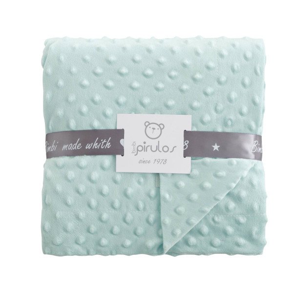 MANTA DOTS DOBLE PIRULOS 80X110