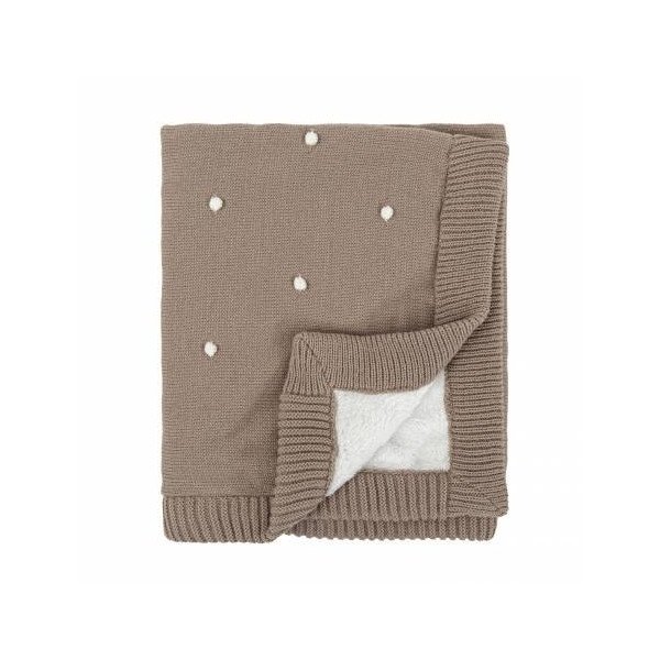MANTA DOTS TRICOT REVERSIBLE CON CORALINA BIMBIDREAMS