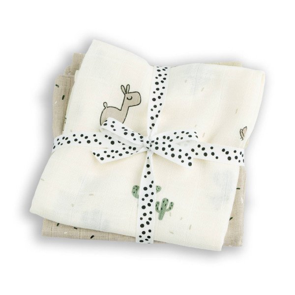 MUSELINAS PACK 2 U GOTS 120 X 120