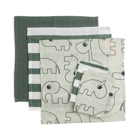 PACK 5 MUSELINAS 30X30 DONE BY DEER