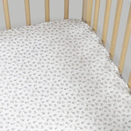 SABANA BAJERA CUNA 120X60 LITTLE BLOOM PASITO A PASITO