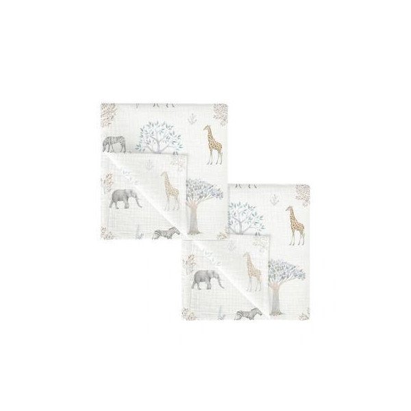 SET 2 GASITAS MUSELINA BAMBÚ 60X60 BIMBI