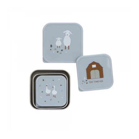 SNACKBOX 3 PCS ACERO INOX