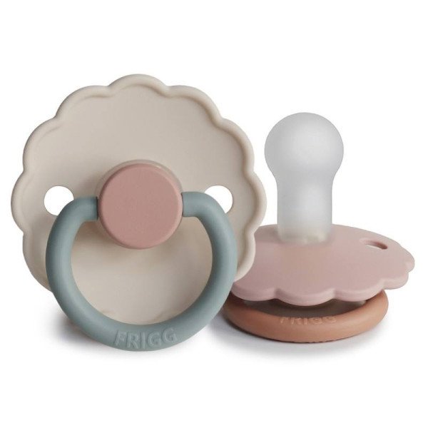 PACK 2 CHUPETES BICOLOR SILICONA DAISY FRIGG