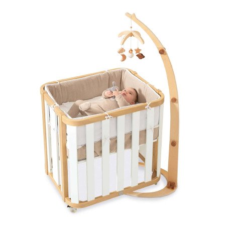 SOPORTE CON MOVIL DE CUNA DE MADERA ALONDRA