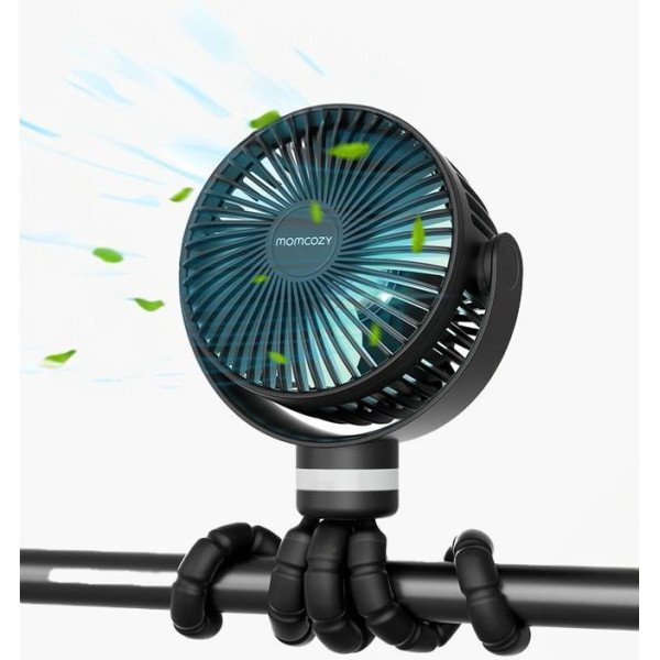 VENTILADOR PORTATIL USB-VIAJE NEGRO MOMCOZY