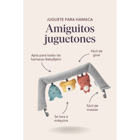 JUGUETE PARA HAMACA BABYBJÖRN AMIGUITOS JUGETONES