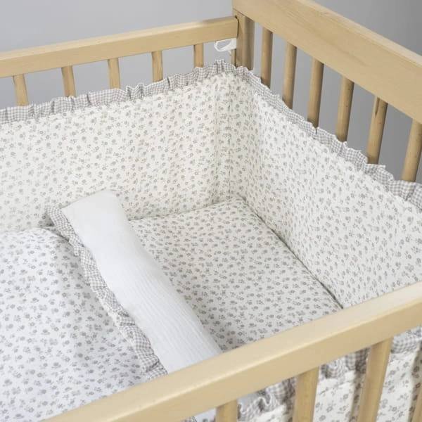 PROTECTOR CHICHONERA CUNA 120X60 LITTLE BLOOM PASITO