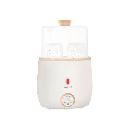 CALIENTA BIBERONES Y ESTERILIZADOR WARMY TWIN MINILAND BEIGE