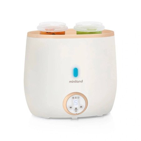 CALIENTA BIBERONES Y ESTERILIZADOR WARMY TWIN MINILAND BEIGE