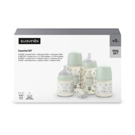 SET DE REGALO BIBERONES ESSENTIAL BIRDIES SUAVINEX
