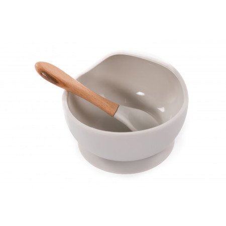 BOL SILICONA CON VENTOSA Y CUCHARA