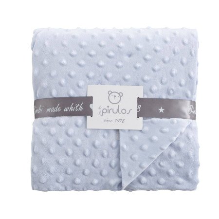 MANTA DOTS DOBLE PIRULOS 80X110