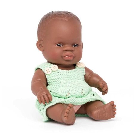 MUÑECO BEBE 21 CM. VESTIDO MINILAND