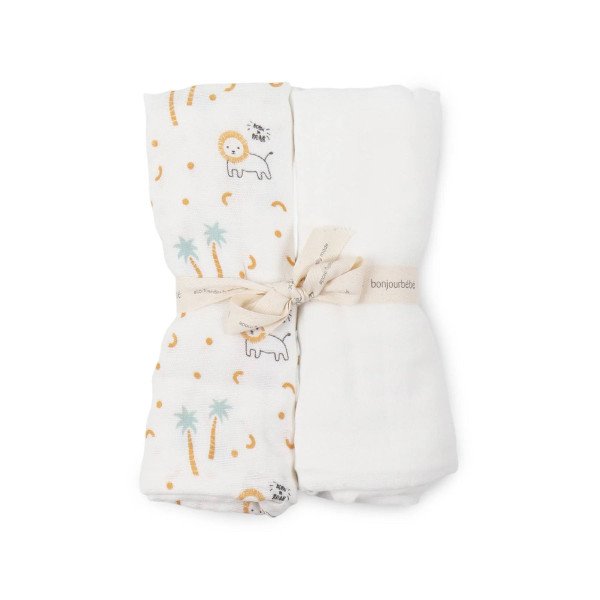 MUSELINA 70X70 PACK 2 BONJOURBEBE