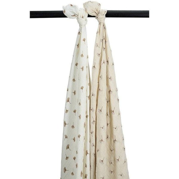 MUSELINA LAVADA GDE PACK DE 2 120x120CM ME-GINGKO