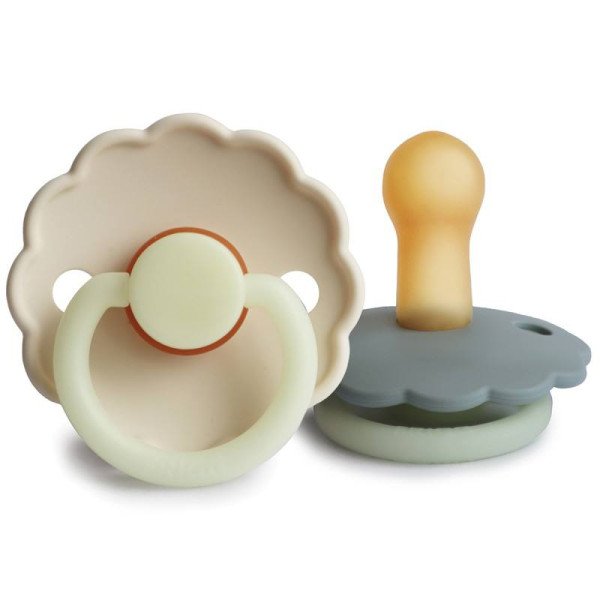 PACK 2 CHUPETES NIGHT LATEX DAISY FRIGG