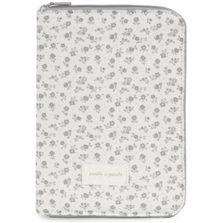 PORTADOCUMENTOS LITTLE BOOM FLOR GRIS