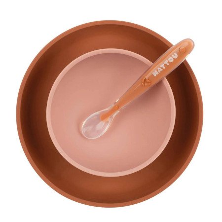 VAJILLA DINNER SET + BABERO SILICONA NATTOU