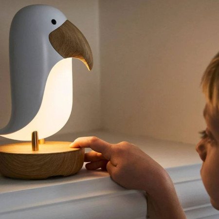 LAMPARA CON ALTAVOZ PAJARO