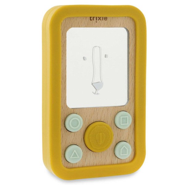 TELEFONO DE JUGUETE - SILICONA Y MADERA TRIXIE