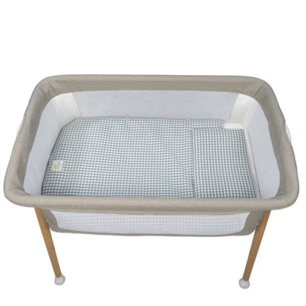 EDREDÓN NORD., BAJERA Y ALMOHADA PRALINÉ MINICUNA 90x50 WALKING MUM