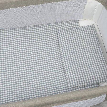 EDREDÓN NORD., BAJERA Y ALMOHADA PRALINÉ MINICUNA 90x50 WALKING MUM
