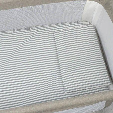 EDREDÓN NORD., BAJERA Y ALMOHADA PRALINÉ MINICUNA 90x50 WALKING MUM