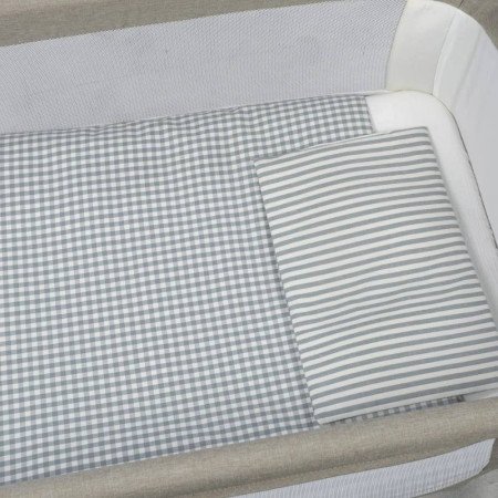 EDREDÓN NORD., BAJERA Y ALMOHADA PRALINÉ MINICUNA 90x50 WALKING MUM