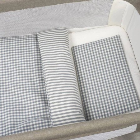 EDREDÓN NORD., BAJERA Y ALMOHADA PRALINÉ MINICUNA 90x50 WALKING MUM