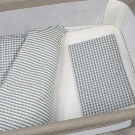 EDREDÓN NORD., BAJERA Y ALMOHADA PRALINÉ MINICUNA 90x50 WALKING MUM
