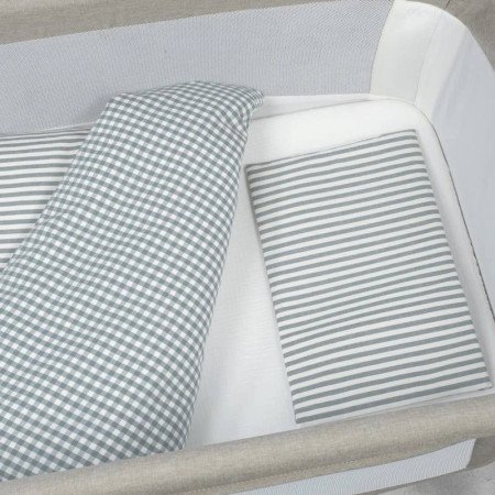 EDREDÓN NORD., BAJERA Y ALMOHADA PRALINÉ MINICUNA 90x50 WALKING MUM