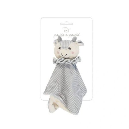 DOUDOU VACA LITTLE BLOOM GRIS