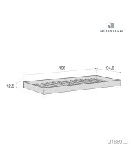 CAMA MONTESSORI BAJA 90*190 BIANCA QT660