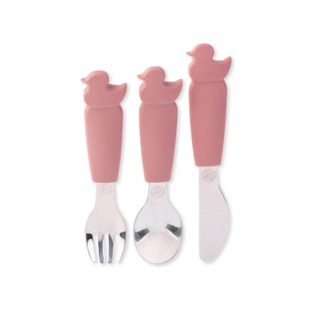 SET CUBIERTOS ACERO INOX & SILICONA ECO RASCALS