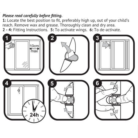 BLOQUEADOR DE VENTANAS Y PUERTAS CLIPPASAFE