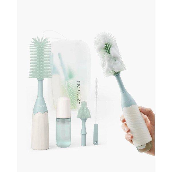 SET CEPILLOS PARA BIBERONES DISEÑO PUSH PRESS MOMCOZY
