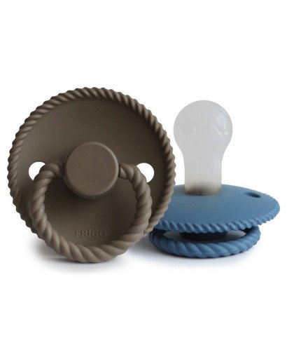 PACK 2 CHUPETES SILICONA ROPE FRIGG