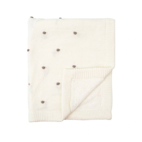 MANTA DOTS TRICOT REVERSIBLE CON CORALINA BIMBIDREAMS