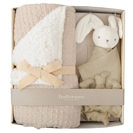CAJA REGALO RECIEN NACIDO MANTA Y DOUDOU BIMBIDREAMS