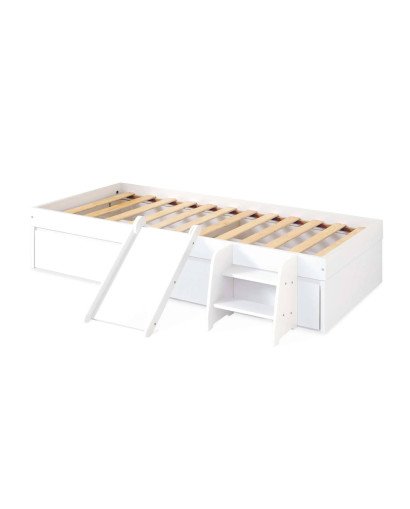 CAMA MONTESSORI BIANCA CON CAMA NIDO