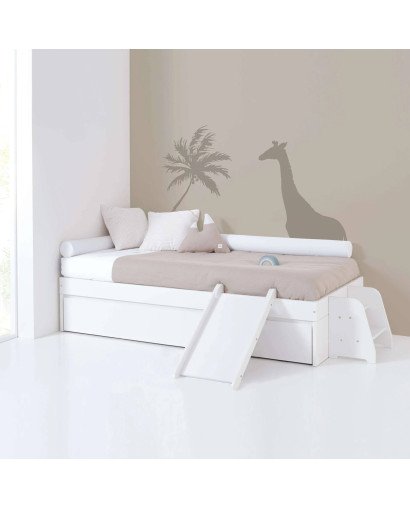 CAMA MONTESSORI BIANCA CON CAMA NIDO