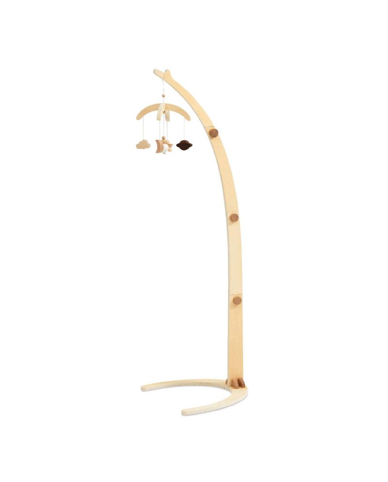 SOPORTE CON MOVIL DE CUNA DE MADERA ALONDRA