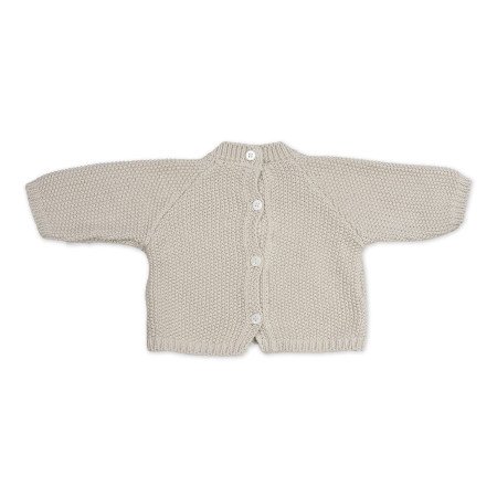 SET TRICOT JERSEY + RANITA + BODY BAMBULA BEIGE 0-1M/56 CM