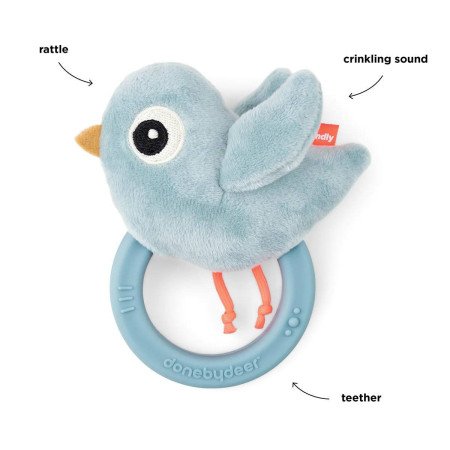 SONAJERO SENSORIAL CON MORDEDOR BIRDEE DE DONE BY DEER