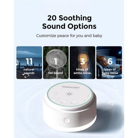 LAMPARA DE RUIDO BLANCO PORTATIL MOMCOZY